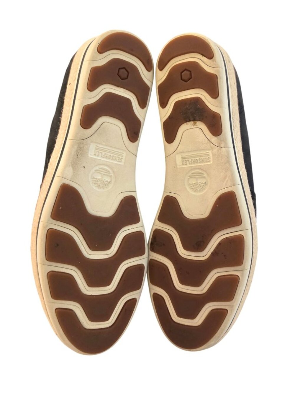 Timberland Emerson Point Black Leather Platform Espadrille Slip On Womens 10 - Picture 11 of 11